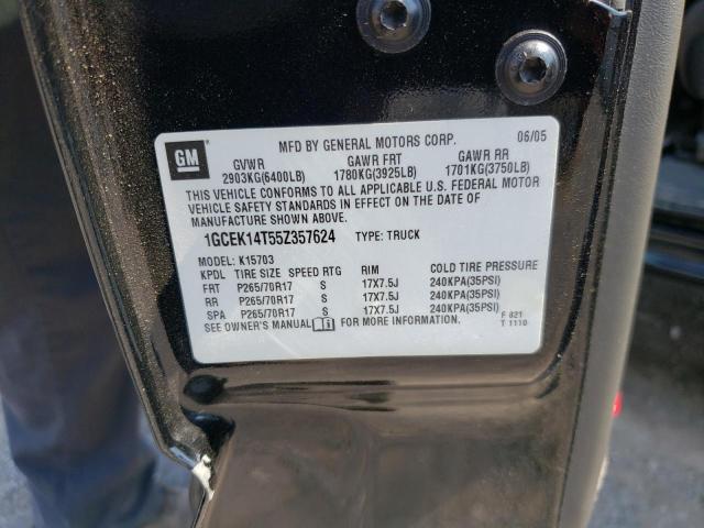 Photo 10 from auction – 2005 CHEVROLET SILVERADO with VIN 1GCEK14T55Z357624