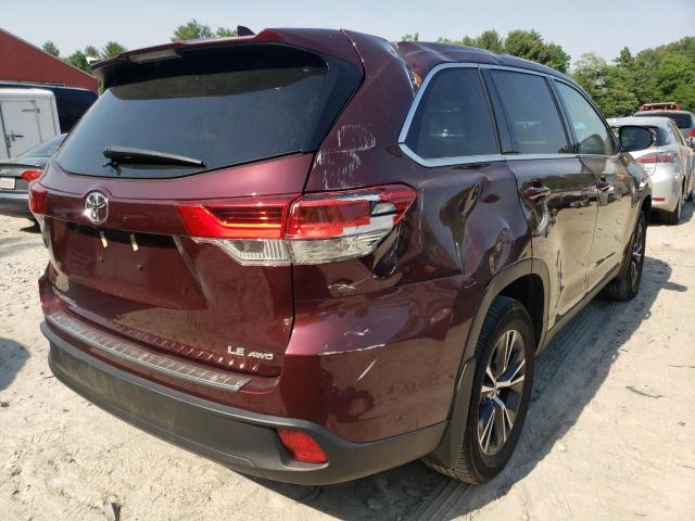 Photo 4 from auction – 2019 TOYOTA HIGHLANDER with VIN 5TDBZRFH4KS990201