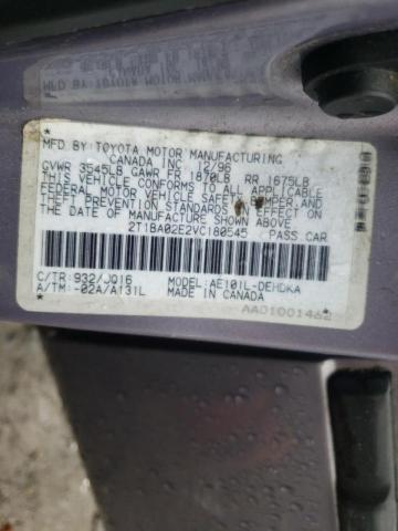 Photo 10 from auction – 1997 TOYOTA COROLLA with VIN 2T1BA02E2VC180545