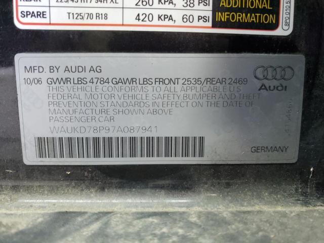 Photo 10 from auction – 2007 AUDI A3 S-LINE with VIN WAUKD78P97A087941