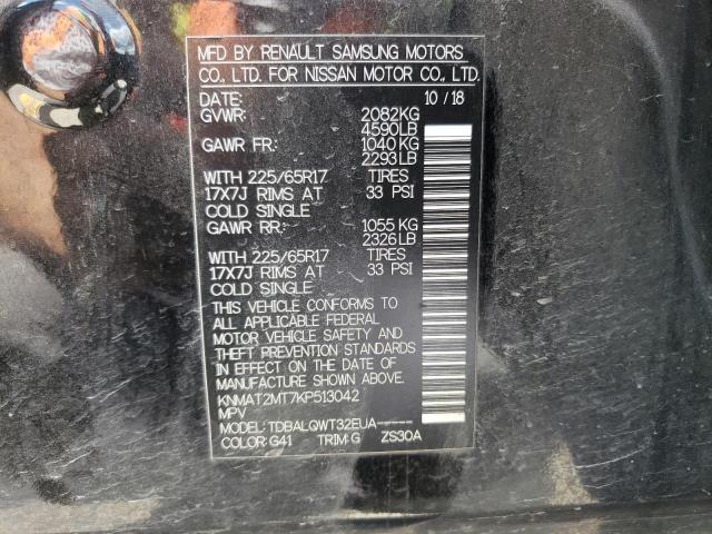 Photo 10 from auction – 2019 NISSAN ROGUE with VIN KNMAT2MT7KP513042