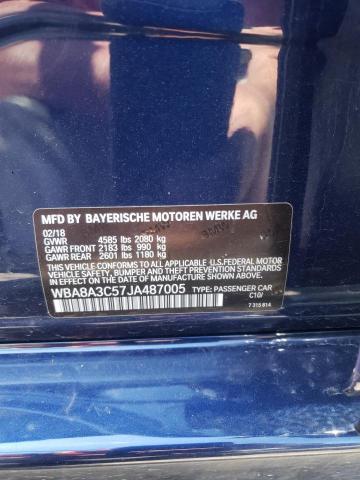 Photo 10 from auction – 2018 BMW 320 XI with VIN WBA8A3C57JA487005