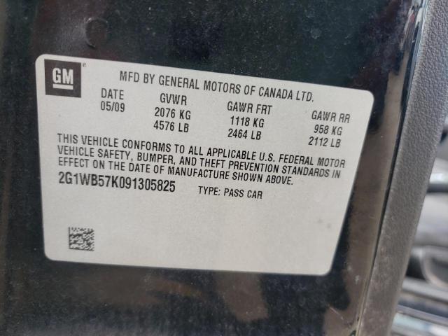 Photo 10 from auction – 2009 CHEVROLET IMPALA LS with VIN 2G1WB57K091305825