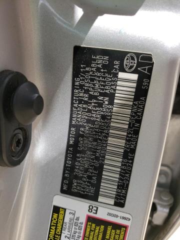Photo 10 from auction – 2011 TOYOTA COROLLA BA with VIN 2T1BU4EE7BC564858