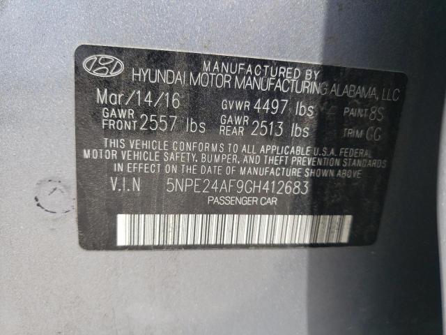 Photo 10 from auction – 2016 HYUNDAI SONATA SE with VIN 5NPE24AF9GH412683