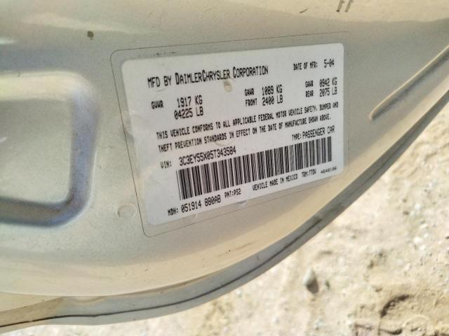 Photo 10 from auction – 2005 CHRYSLER PT CRUISER with VIN 3C3EY55X05T343584