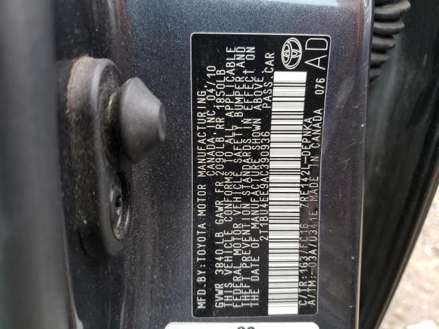 Photo 10 from auction – 2010 TOYOTA COROLLA BA with VIN 2T1BU4EE9AC390936