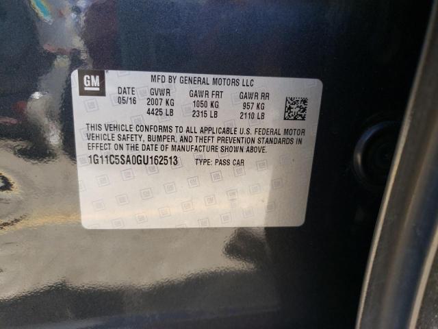 Photo 10 from auction – 2016 CHEVROLET MALIBU LIM with VIN 1G11C5SA0GU162513