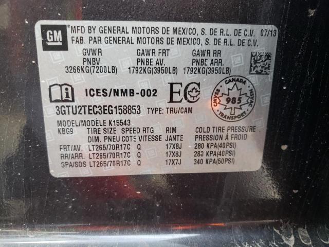 Photo 10 from auction – 2014 GMC SIERRA K15 with VIN 3GTU2TEC3EG158853