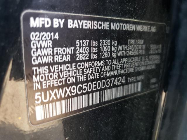 Photo 10 from auction – 2014 BMW X3 XDRIVE2 with VIN 5UXWX9C50E0D37424