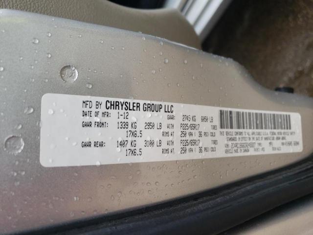Photo 10 from auction – 2012 CHRYSLER TOWN & COU with VIN 2C4RC1BG6CR245927