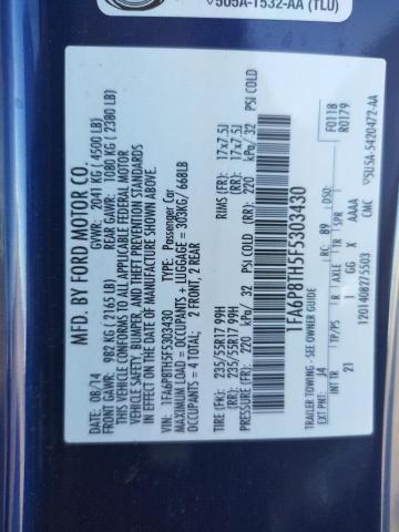 Photo 10 from auction – 2015 FORD MUSTANG with VIN 1FA6P8TH5F5303430