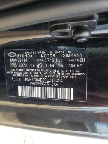 Photo 10 from auction – 2015 HYUNDAI VELOSTER with VIN KMHTC6AD0FU243054