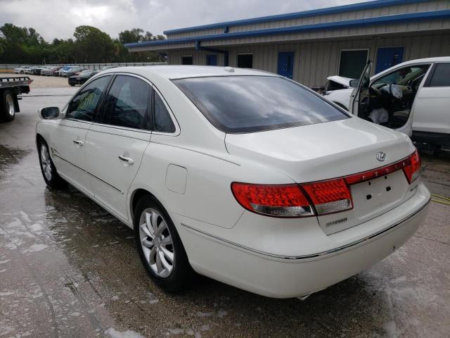 Photo 3 from auction – 2008 HYUNDAI AZERA SE with VIN KMHFC46F58A304365