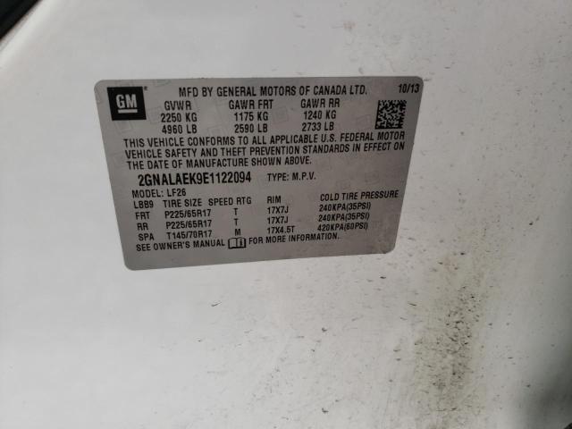 Photo 10 from auction – 2014 CHEVROLET EQUINOX LS with VIN 2GNALAEK9E1122094