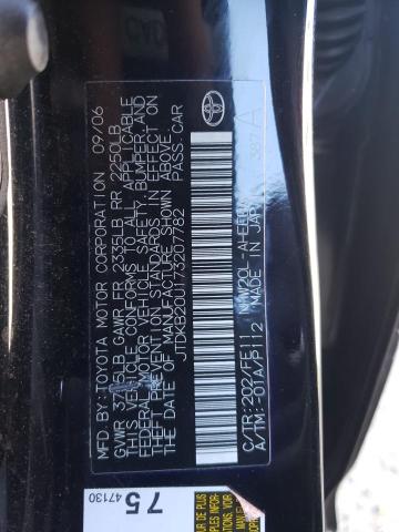 Photo 10 from auction – 2007 TOYOTA PRIUS with VIN JTDKB20U173207782
