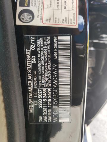 Photo 10 from auction – 2012 MERCEDES-BENZ E 350 with VIN WDDHF5KB3CA609679