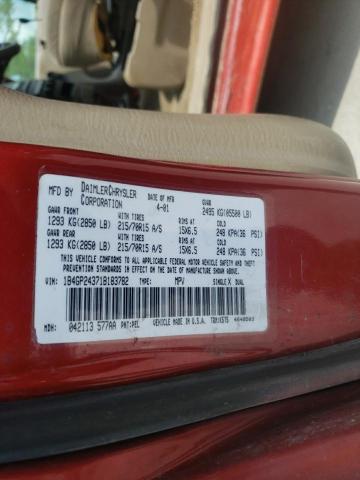 Photo 10 from auction – 2001 DODGE CARAVAN with VIN 1B4GP24371B183782