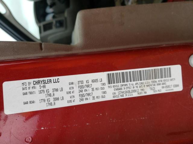 Photo 10 from auction – 2008 DODGE RAM 1500 S with VIN 1D7HA16N38J209012