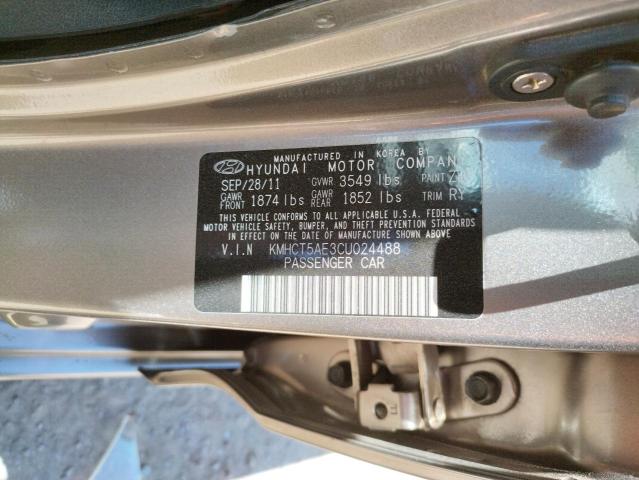 Photo 10 from auction – 2012 HYUNDAI ACCENT GLS with VIN KMHCT5AE3CU024488