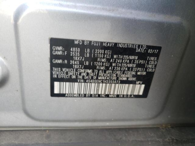 Photo 10 from auction – 2017 SUBARU OUTBACK 3. with VIN 4S4BSENC1H3355073
