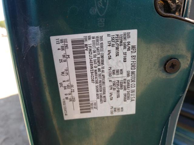 Photo 10 from auction – 1998 FORD EXPLORER with VIN 1FMZU34E8WZB42387