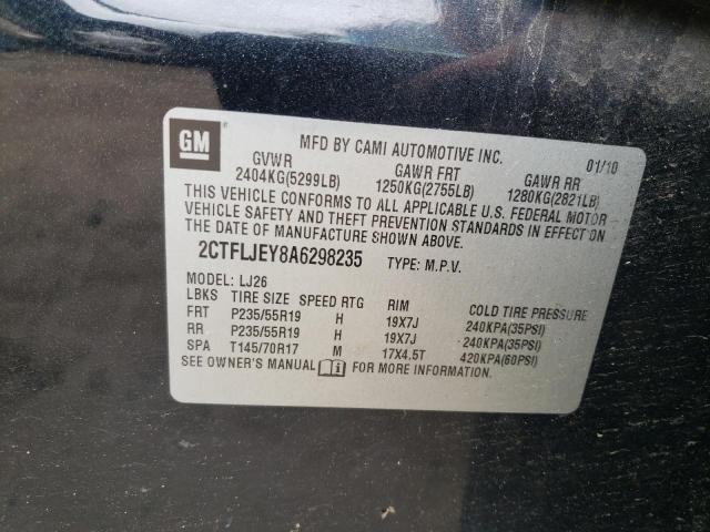Photo 10 from auction – 2010 GMC TERRAIN SL with VIN 2CTFLJEY8A6298235