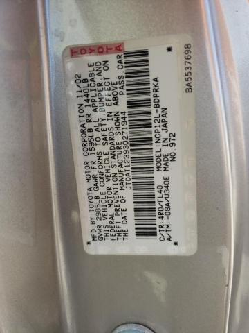 Photo 10 from auction – 2003 TOYOTA ECHO with VIN JTDAT123930271944