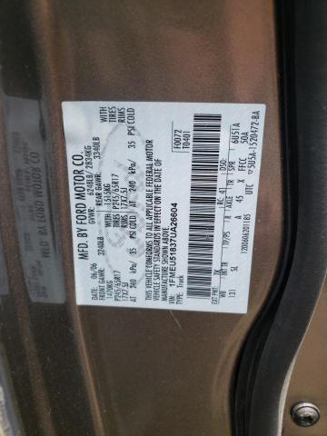 Photo 10 from auction – 2007 FORD EXPLORER S with VIN 1FMEU51837UA26604