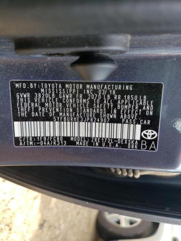 Photo 10 from auction – 2018 TOYOTA COROLLA L with VIN 5YFBURHE3JP824907