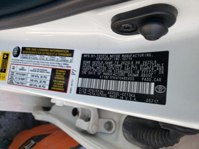 Photo 10 from auction – 2015 TOYOTA CAMRY LE with VIN 4T1BF1FK4FU485455