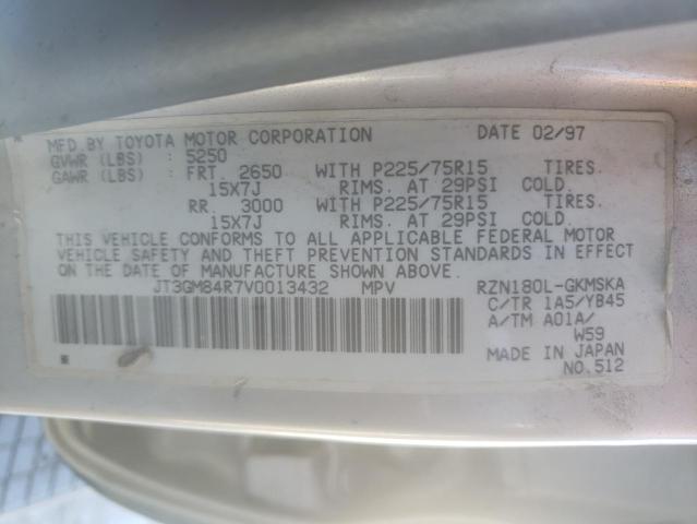 Photo 10 from auction – 1997 TOYOTA 4RUNNER with VIN JT3GM84R7V0013432
