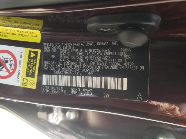 Photo 10 from auction – 2012 TOYOTA HIGHLANDER with VIN 5TDZK3EHXCS077316