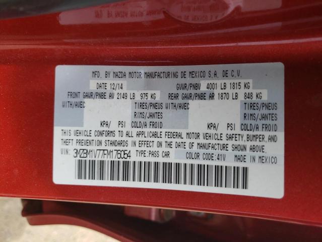 Photo 10 from auction – 2015 MAZDA 3 with VIN 3MZBM1V77FM176054