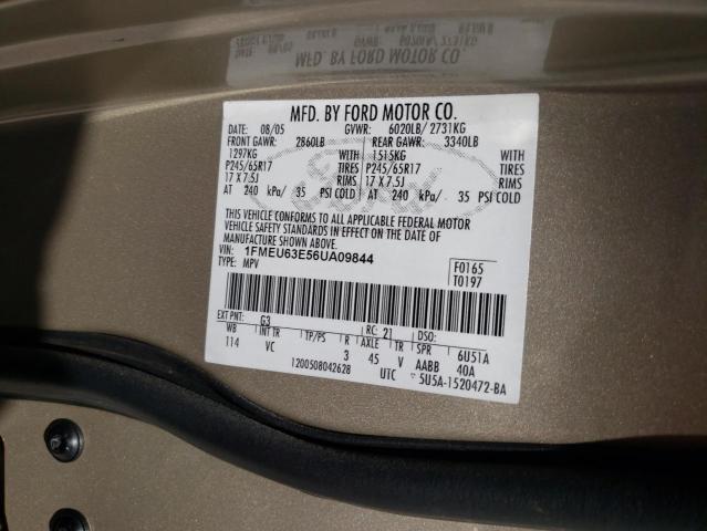 Photo 10 from auction – 2006 FORD EXPLORER X with VIN 1FMEU63E56UA09844