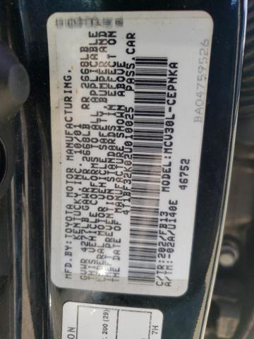 Photo 10 from auction – 2002 TOYOTA CAMRY LE with VIN 4T1BF32K02U010025