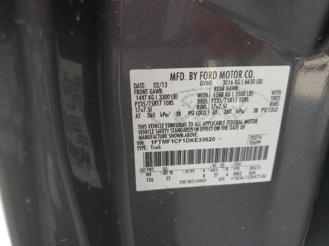 Photo 10 from auction – 2013 FORD F150 with VIN 1FTMF1CF1DKE33620
