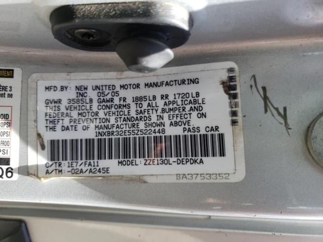 Photo 10 from auction – 2005 TOYOTA COROLLA CE with VIN 1NXBR32E55Z522448