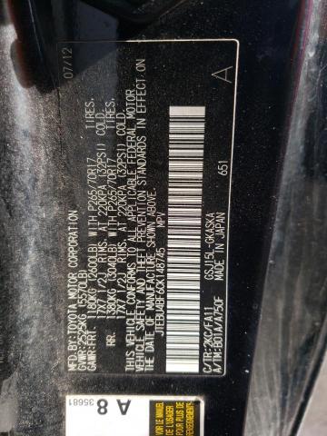 Photo 10 from auction – 2012 TOYOTA FJ CRUISER with VIN JTEBU4BF6CK148745