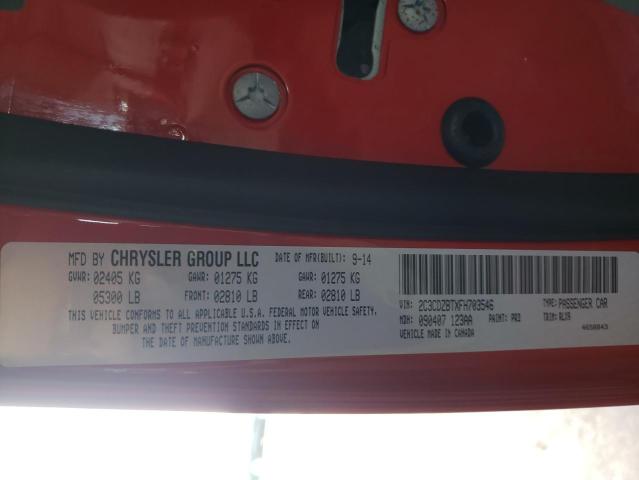 Photo 10 from auction – 2015 DODGE CHALLENGER with VIN 2C3CDZBTXFH703546