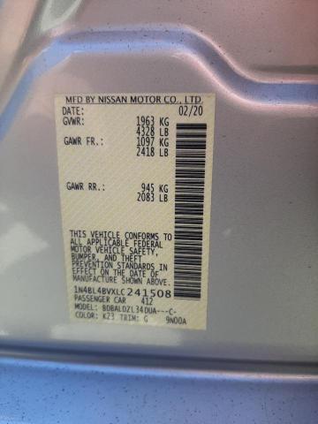 Photo 10 from auction – 2020 NISSAN ALTIMA S with VIN 1N4BL4BVXLC241508