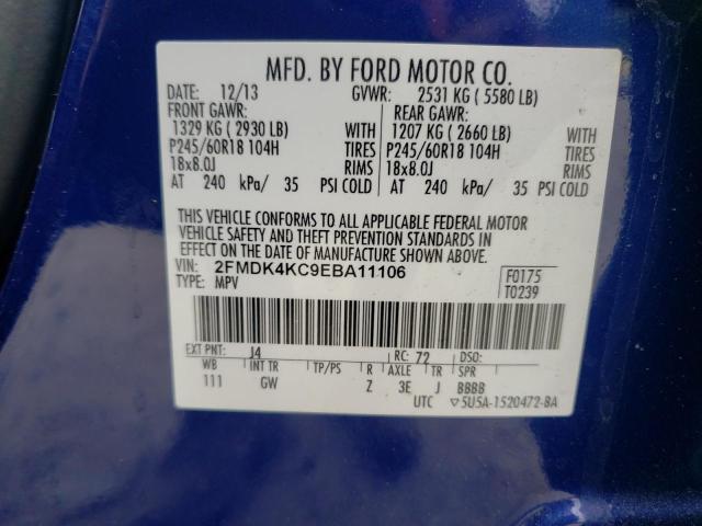 Photo 10 from auction – 2014 FORD EDGE LIMIT with VIN 2FMDK4KC9EBA11106
