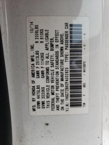Photo 10 from auction – 2015 HONDA ACCORD EXL with VIN 1HGCT2B82FA002825