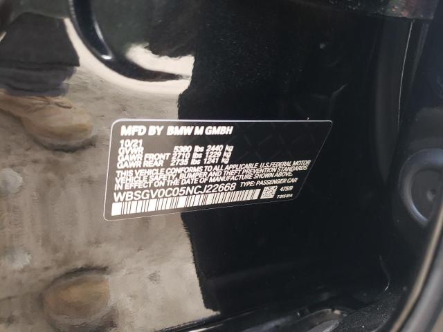 Photo 10 from auction – 2022 BMW M8 with VIN WBSGV0C05NCJ22668