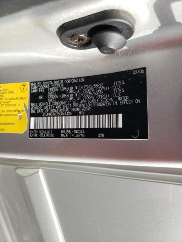 Photo 10 from auction – 2006 LEXUS RX 400 with VIN JTJHW31U760044426