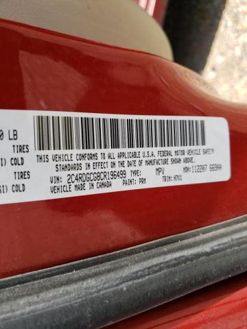 Photo 10 from auction – 2012 DODGE GRAND CARA with VIN 2C4RDGCG8CR196499