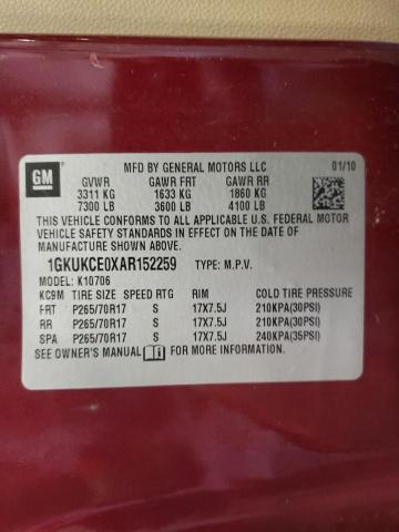 Photo 10 from auction – 2010 GMC YUKON with VIN 1GKUKCE0XAR152259