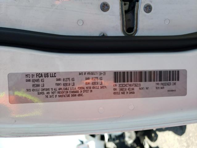 Photo 10 from auction – 2019 DODGE CHARGER R/ with VIN 2C3CDXCTXKH736219
