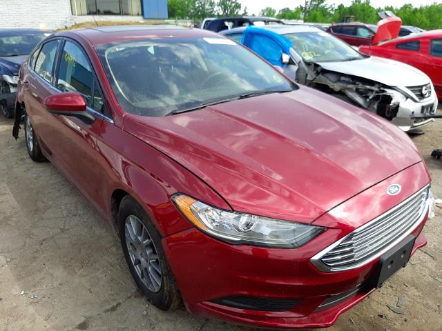 FORD FUSION SE 2017 with VIN 3FA6P0H72HR413322 - Photo from auction