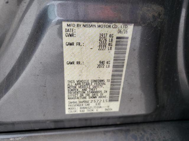 Photo 10 from auction – 2016 NISSAN ALTIMA 2.5 with VIN 1N4AL3AP0GC257215